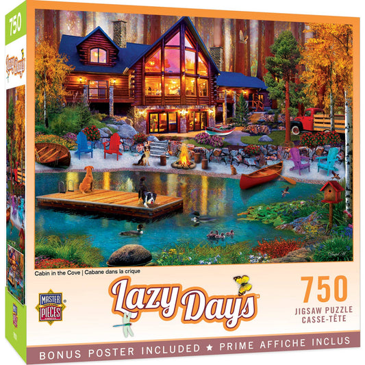 Cabin in the Cove 750 Piece Puzzle