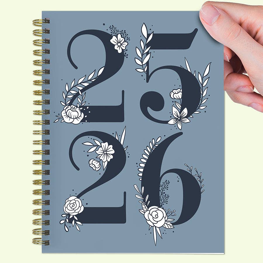 French Blue Medium Planner 2025-2026