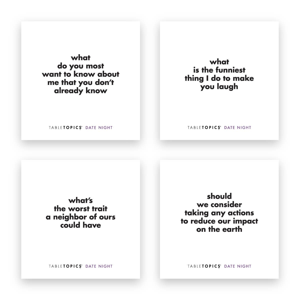 TABLETOPICS DATE NIGHT - Conversation Starters for Date Nite
