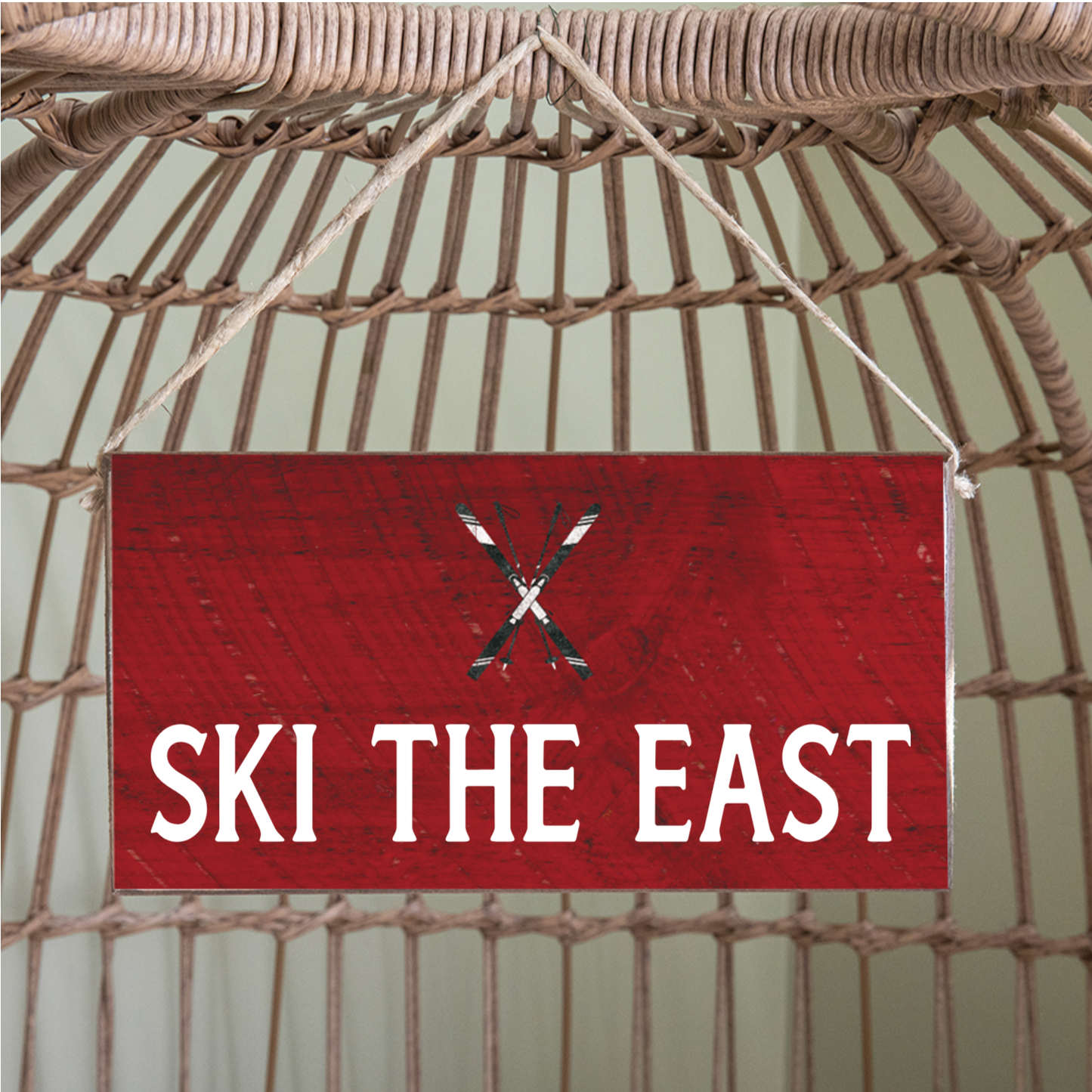 Wisp Ski Hanging Sign