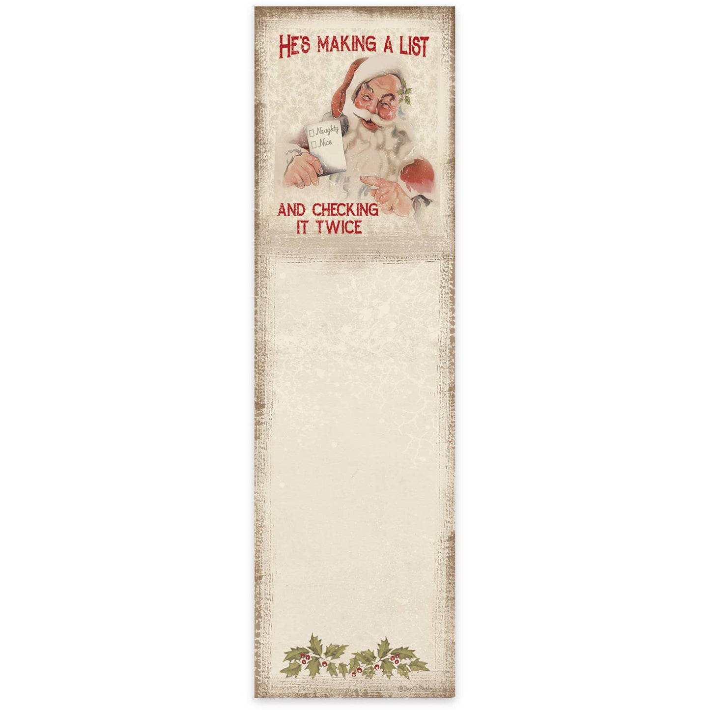 Making A List & Checking It Twice List Pad