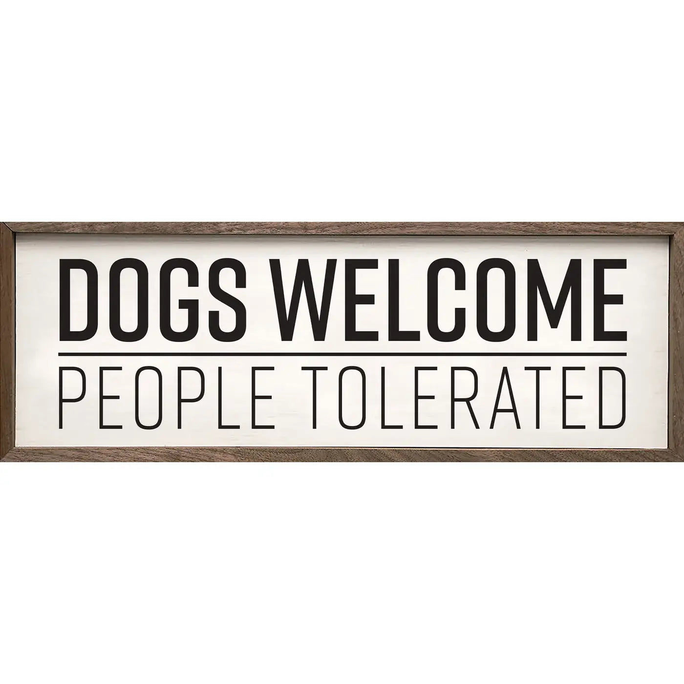 Dogs Welcome People Tolerated White