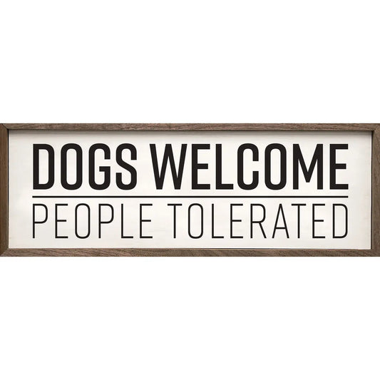 Dogs Welcome People Tolerated White