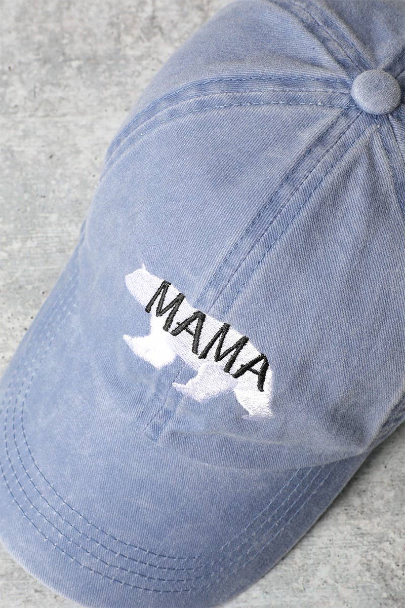Mama Bear Washed Cotton Cap