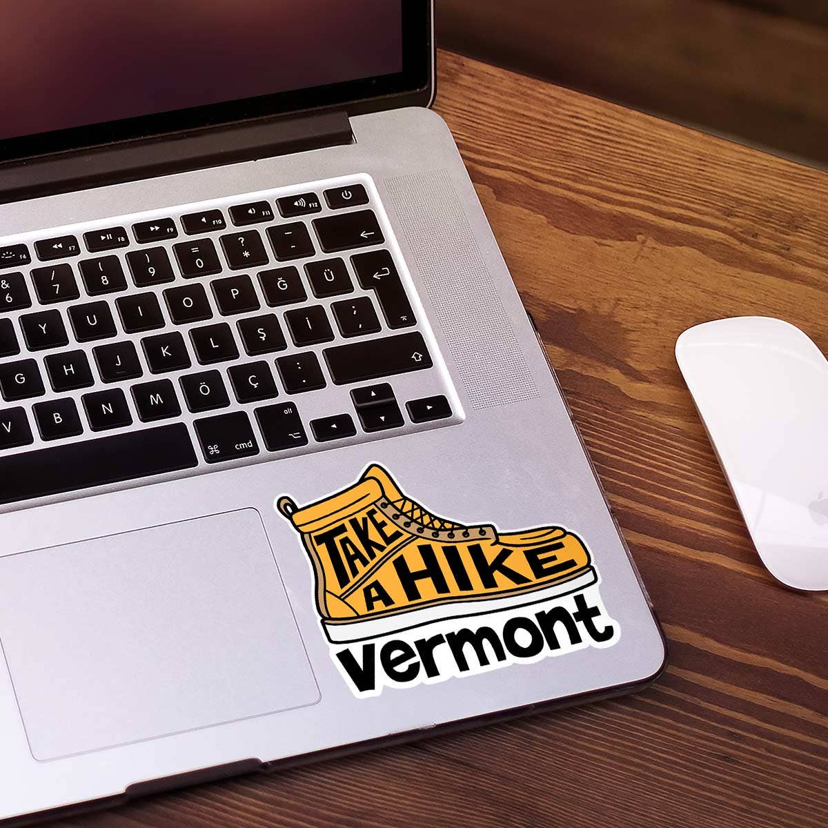 RetroPlanet - Take A Hike Name Drop Die Cut Sticker