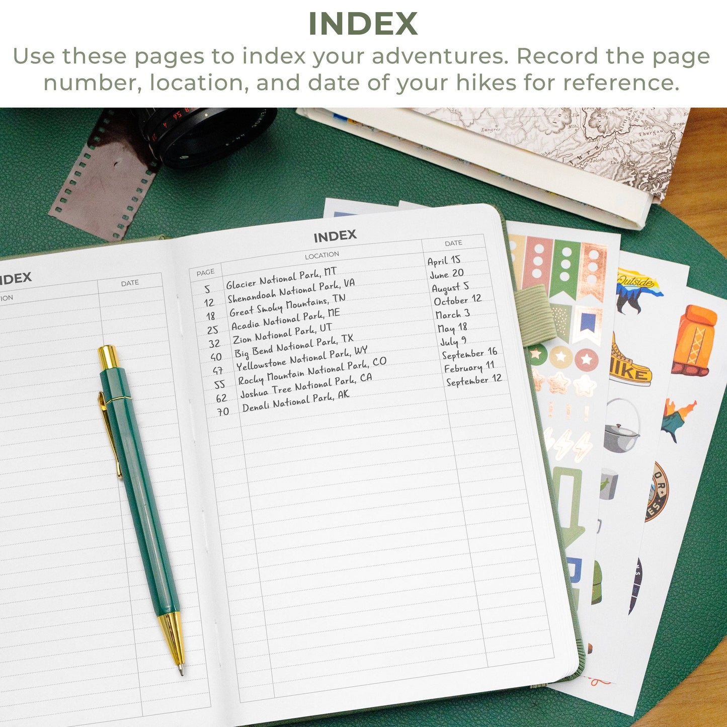 Clever Fox Planners - Hiking Journal