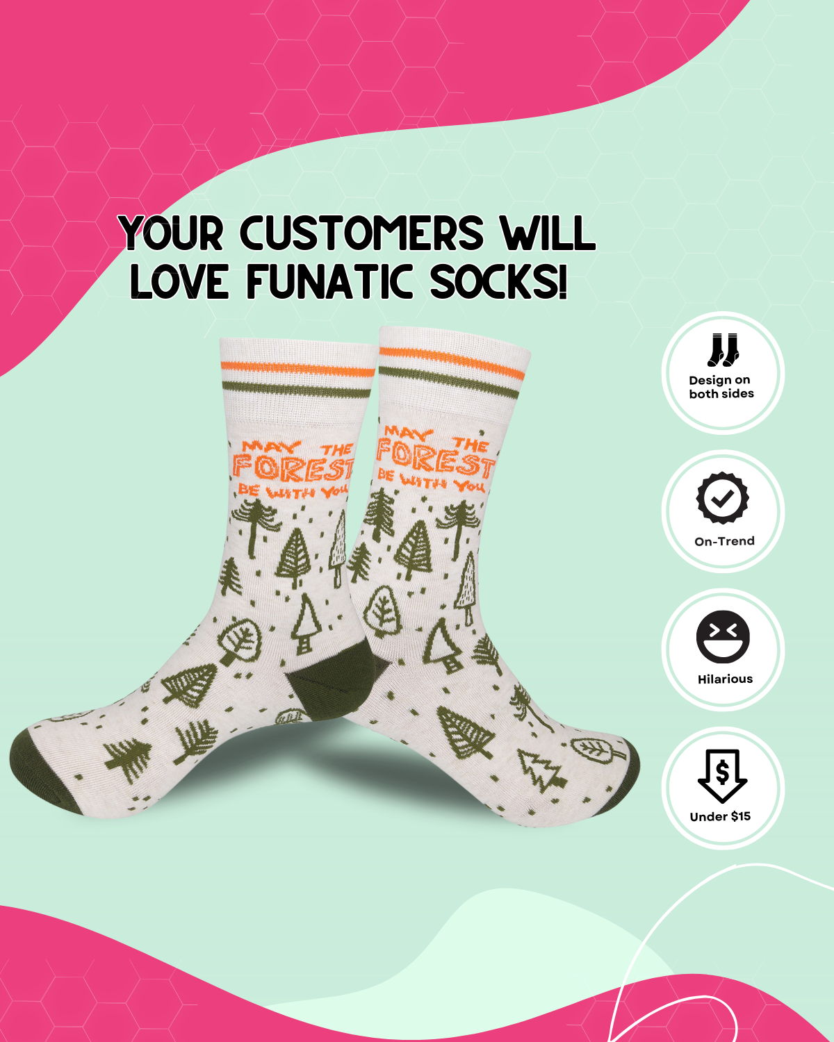 May The Forest Be With You Socks | Unisex