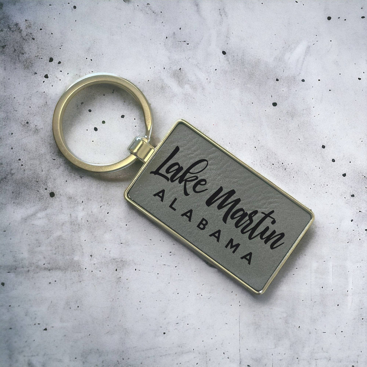 DCL Leatherette + Metal Keychain