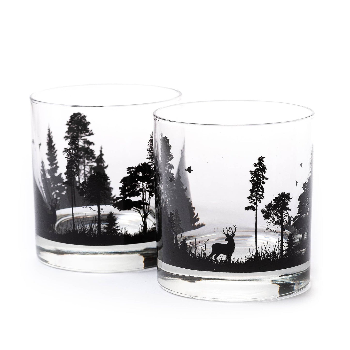 Forest Animals Whiskey Glasses