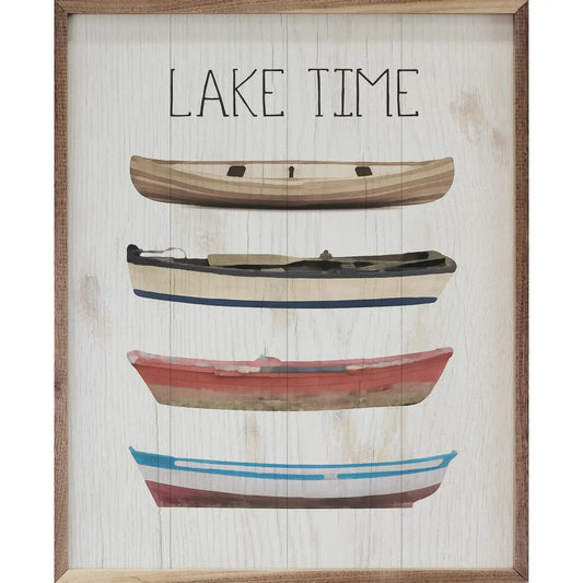 Lake Time Boats Sign
