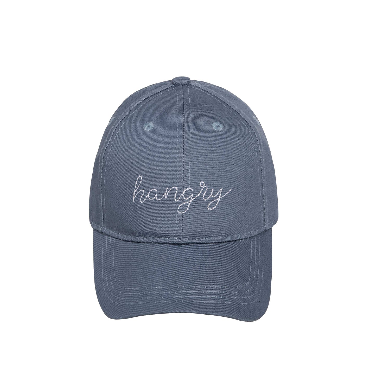 Gray Hangry Embroidered Hat