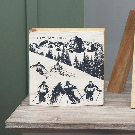 DCL Ski Run Decorative Wooden Block