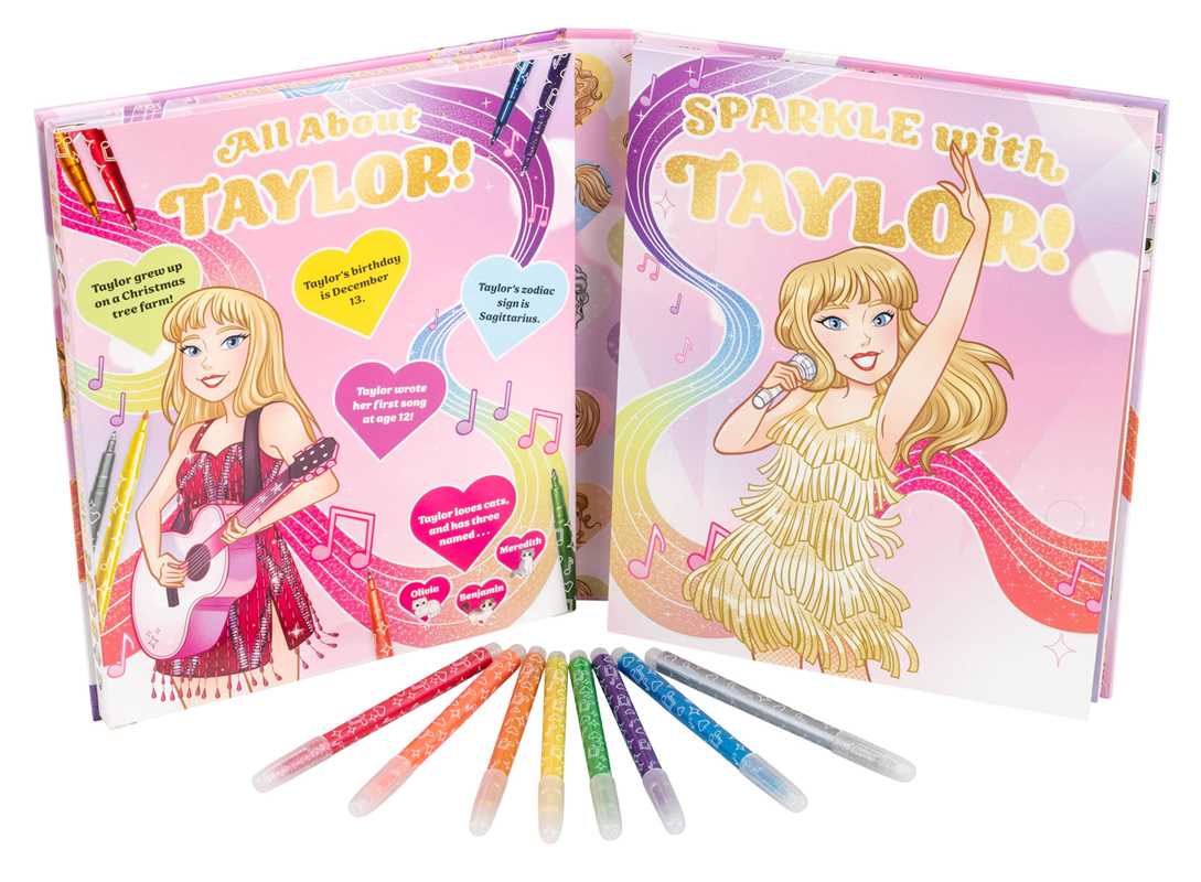 Sparkle with Taylor A Glitter Coloring Kit