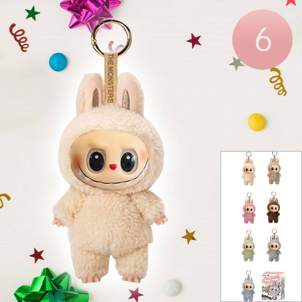Monster Bunny Plush Doll Keychain