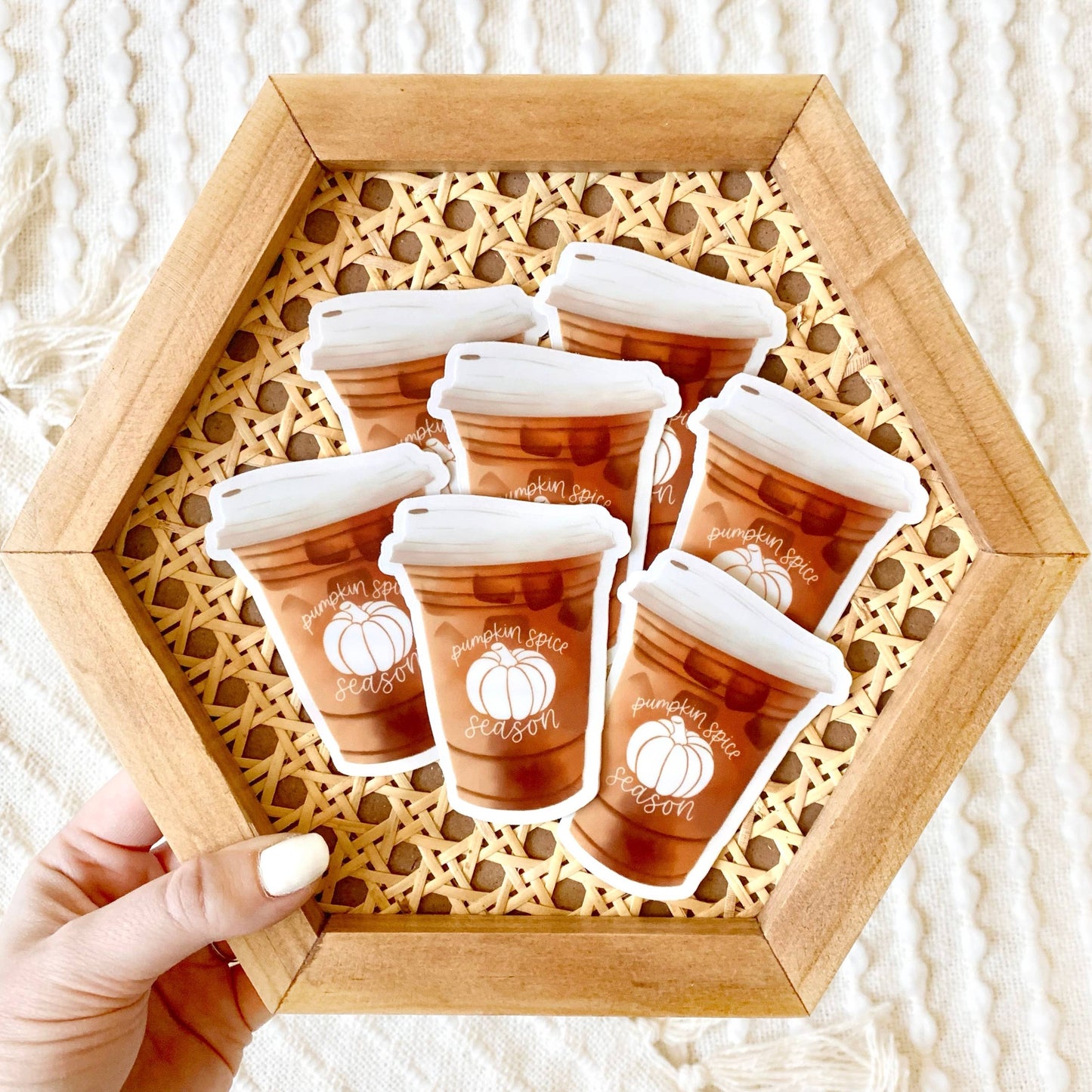 Elyse Breanne Design - Pumpkin Spice Latte Season 3x2 in. Sticker