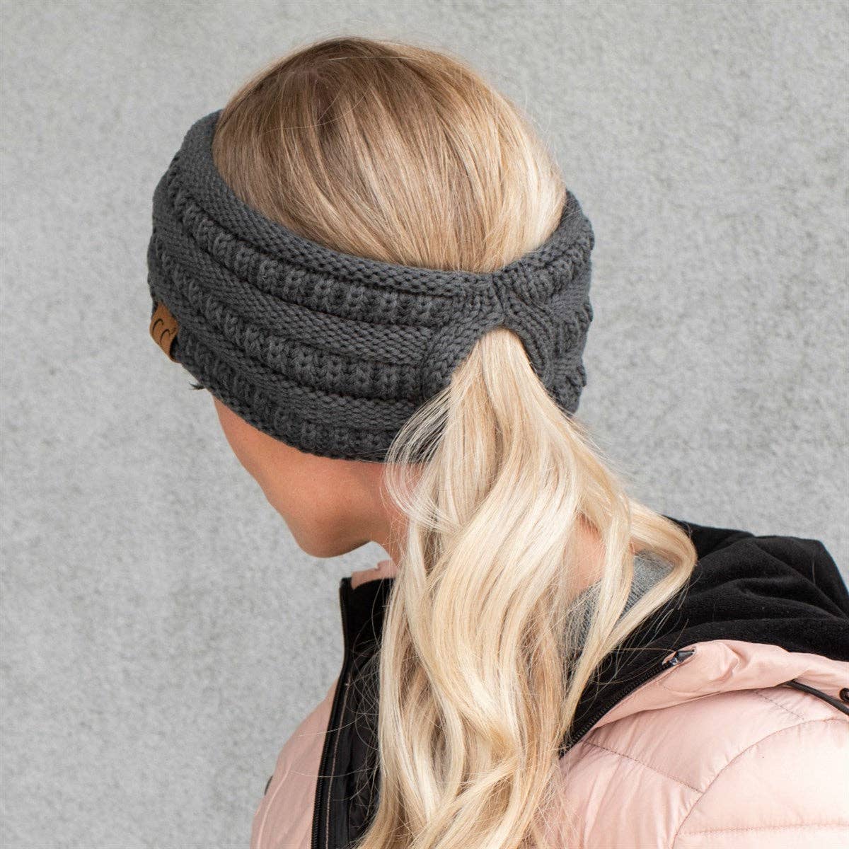 C.C Lined Pony Fashion Headband for Women
