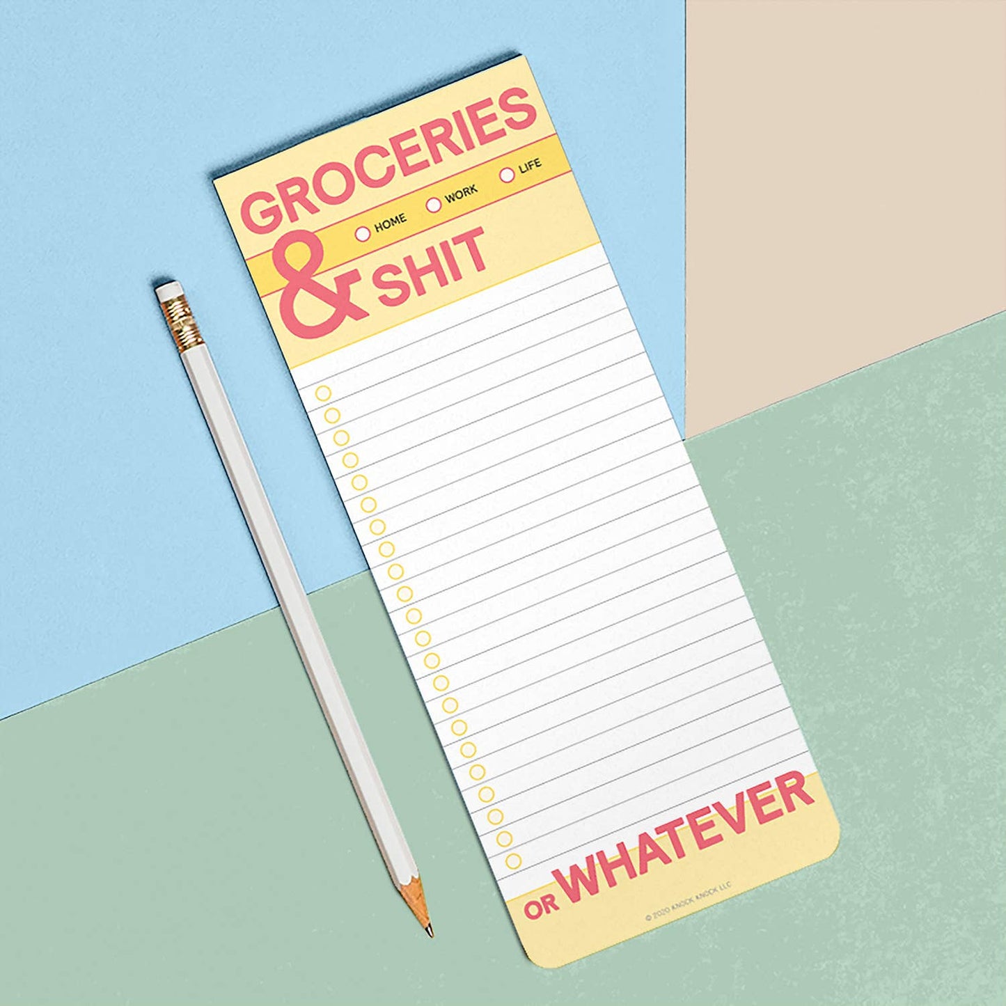 Groceries and Shit Note Pad
