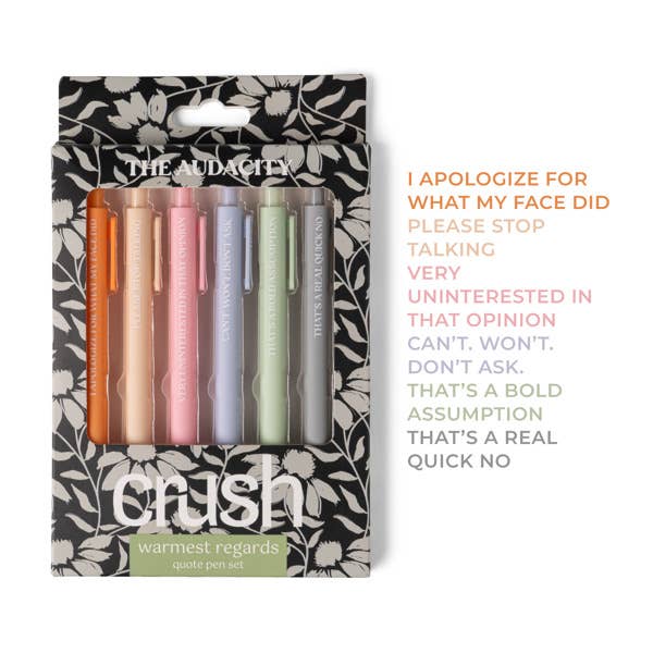 DM Merchandising - Crush Warmest Regards Quote Pen Set