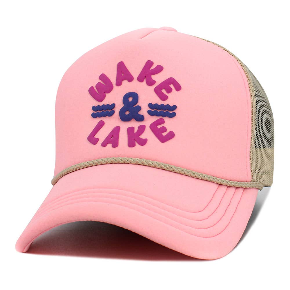 WAKE LAKE Mesh Back Trucker Hat