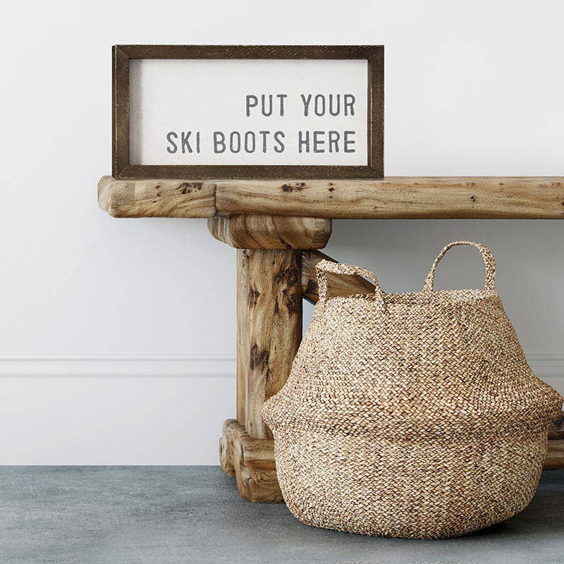 Put Your Ski Boots Here