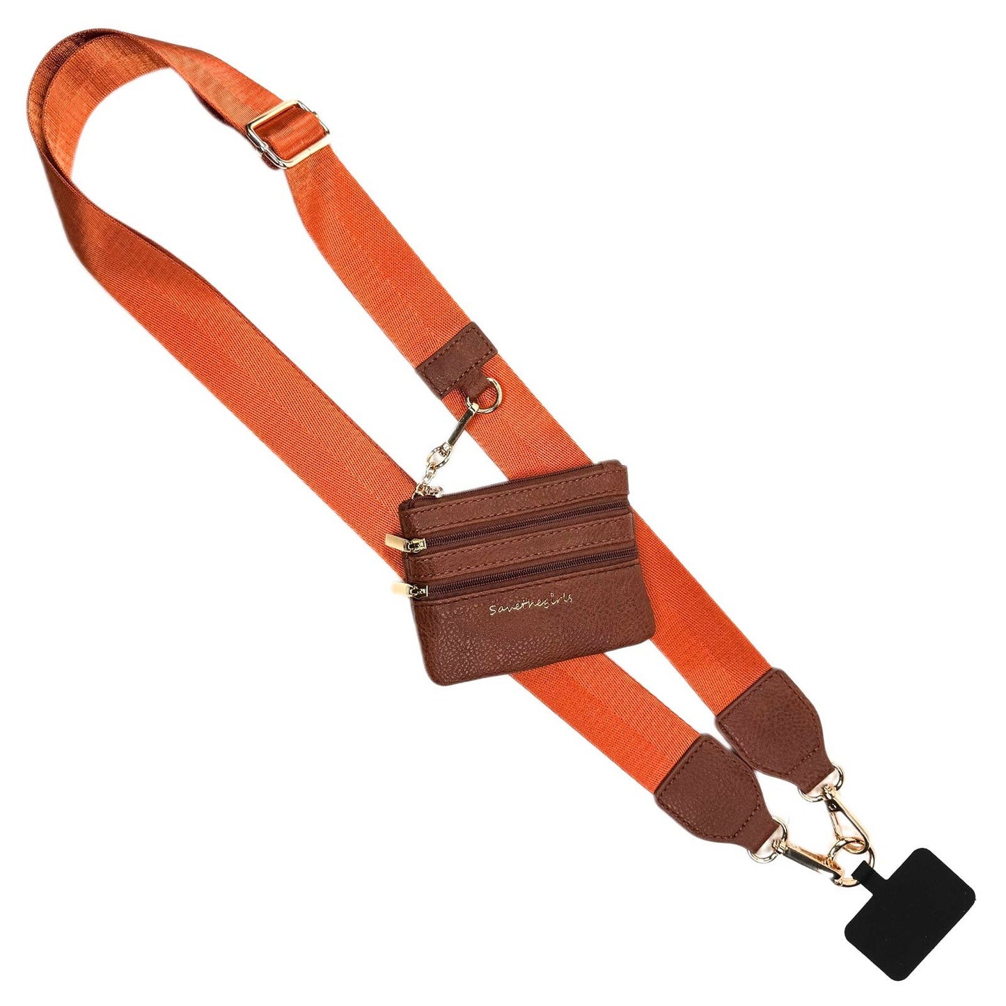Save The Girls - Clip & Go Phone Lanyard with Pouch - Neutral Collection