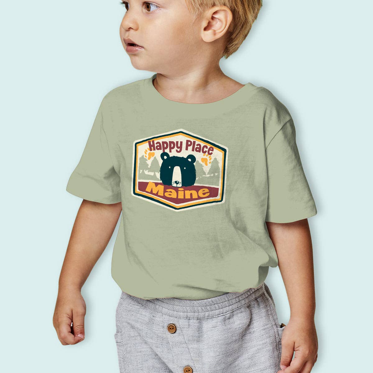 Youth Happy Place Bear T-Shirt