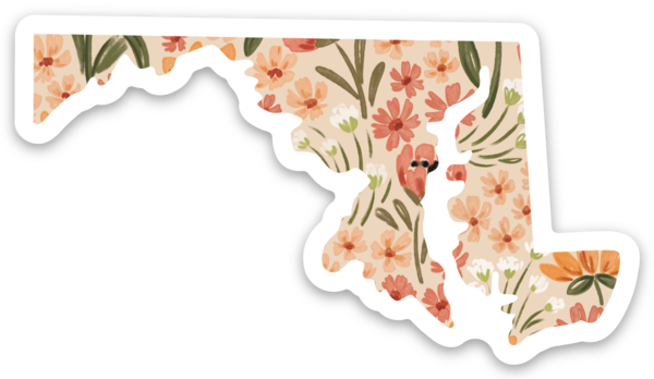 Elyse Breanne Design - Maryland 3x3in. State Sticker