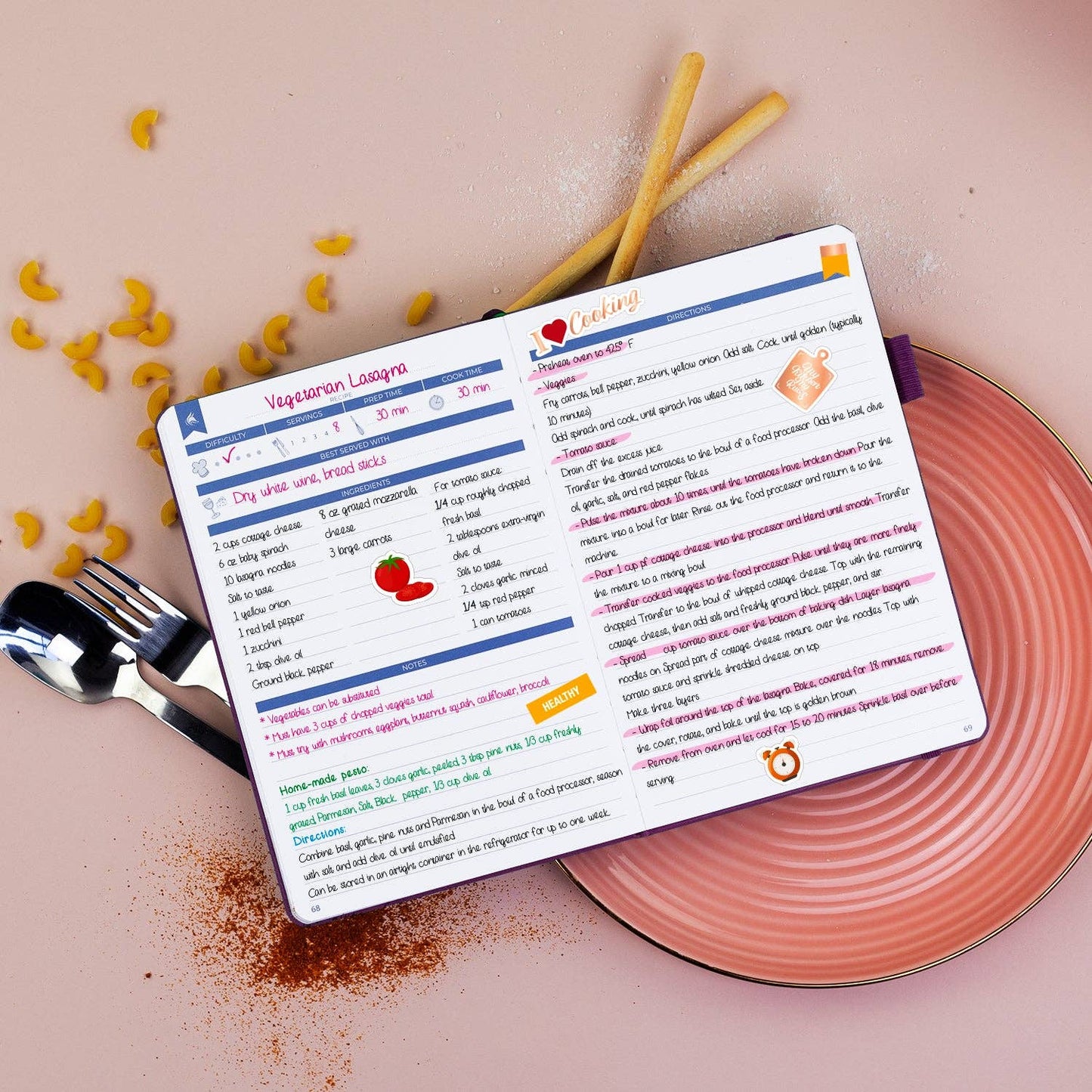 Clever Fox Planners - Recipe Book