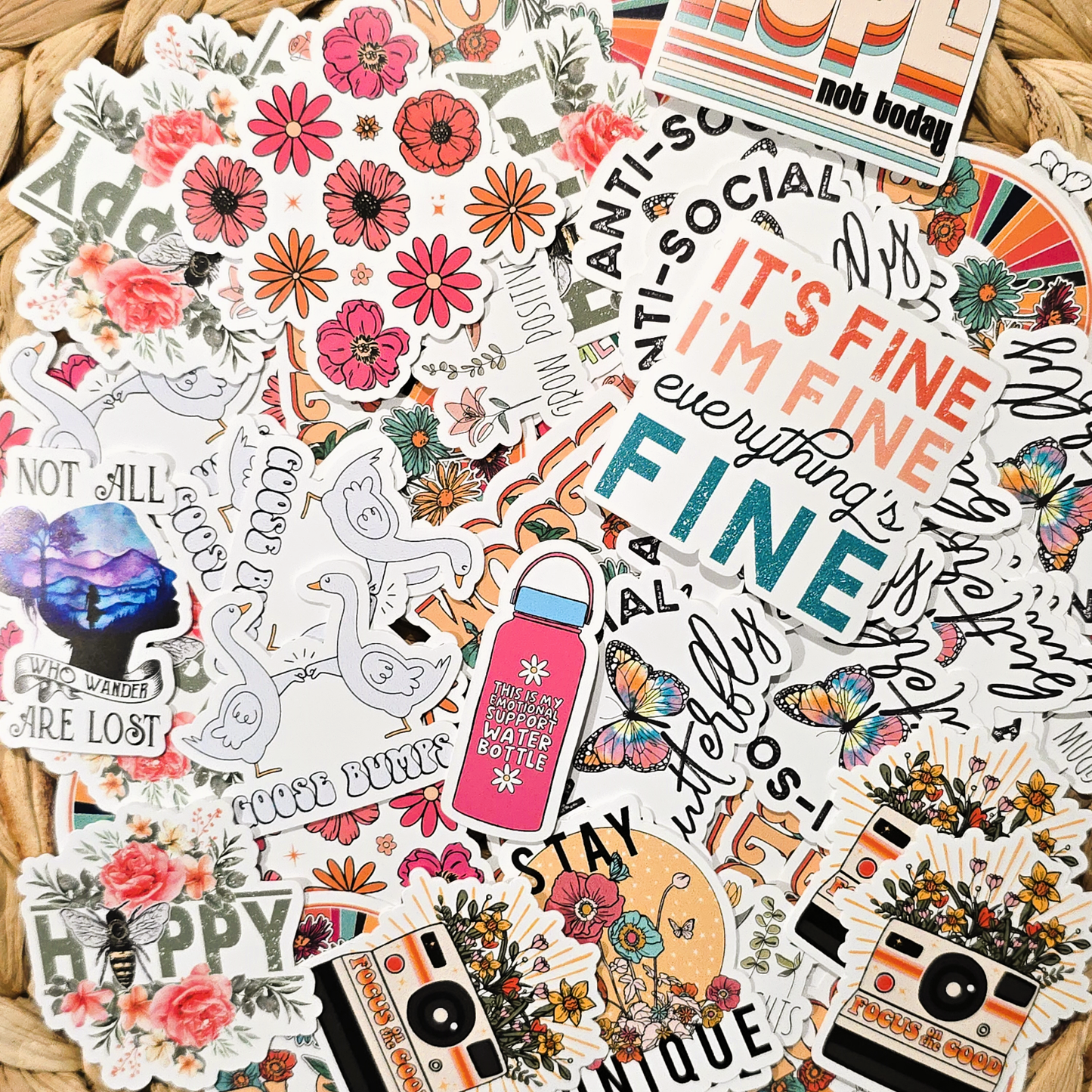 Expression Design Co - Full Color Assorted Small 2" Vinyl Stickers