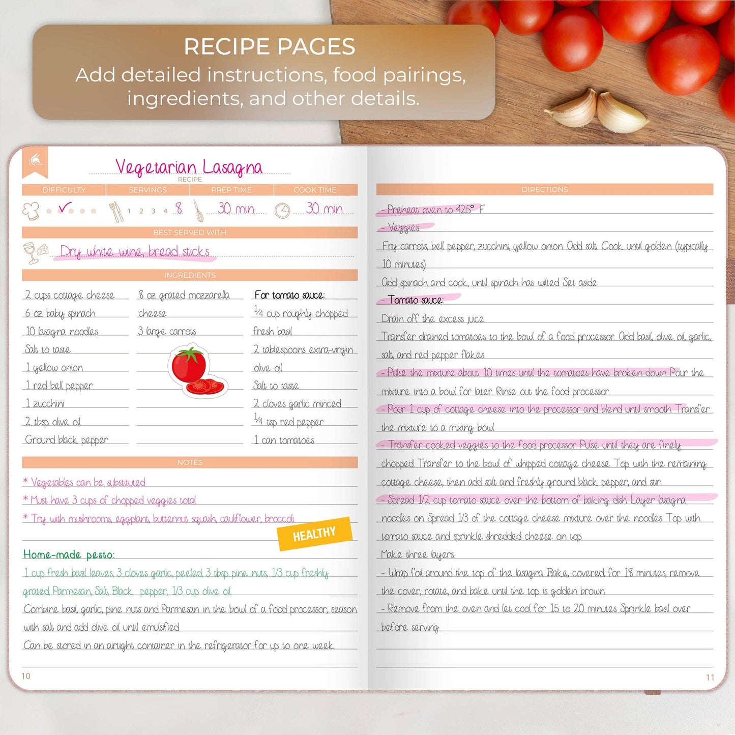 Clever Fox Planners - Recipe Book