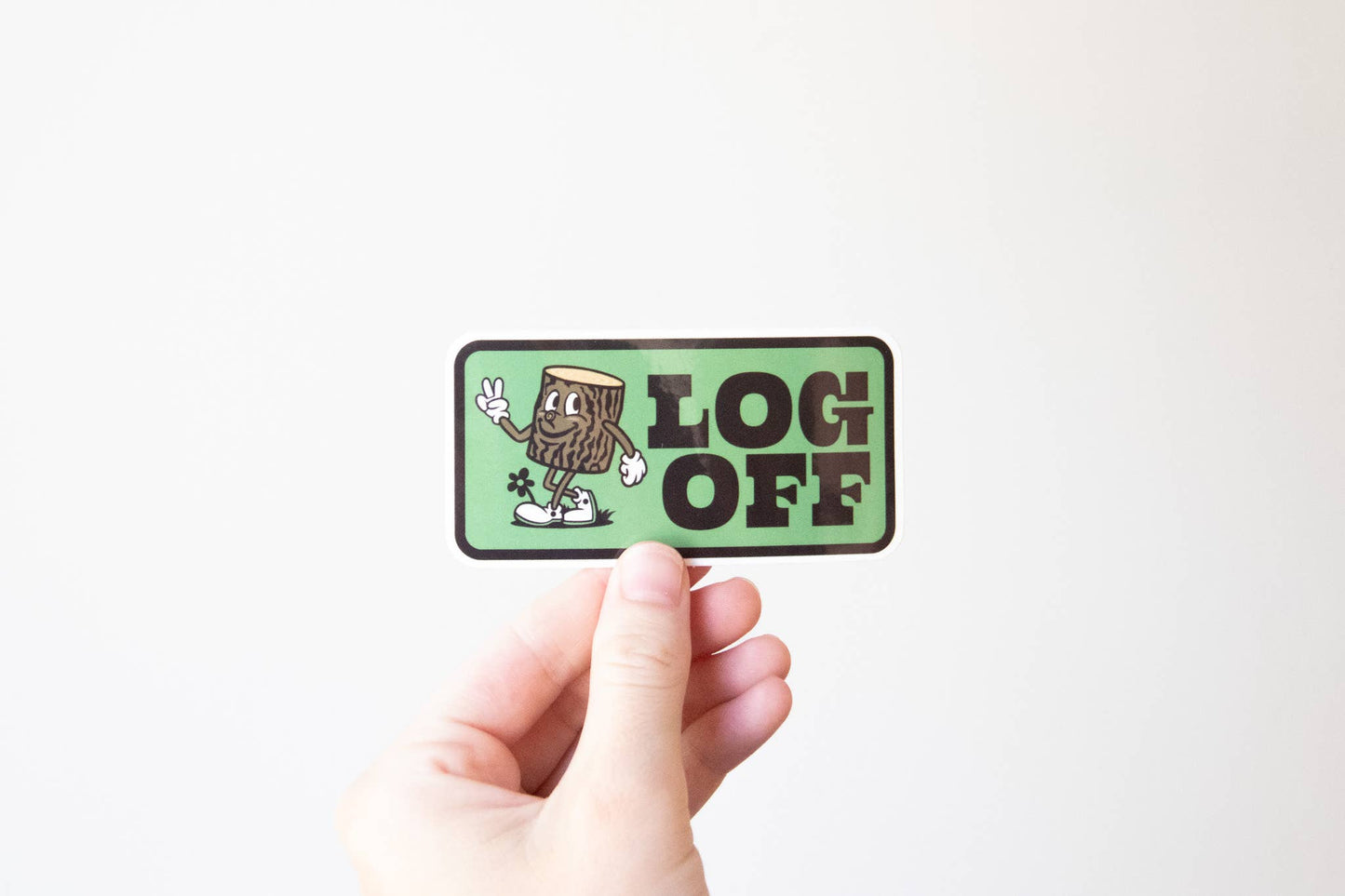 Log Off Sticker