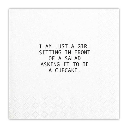 I am just a girl sitting in front.... Napkin