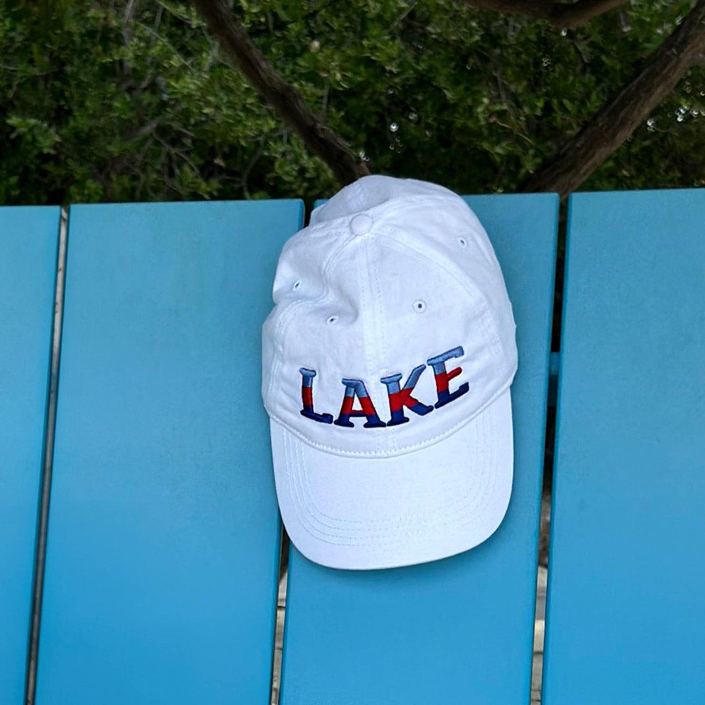Pavilion - Lake - White Adjustable Hat