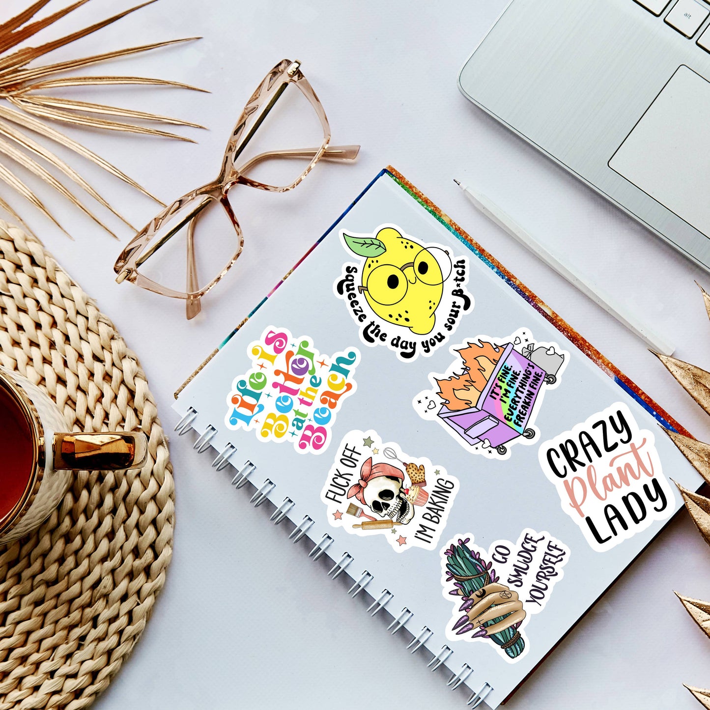 Don't Be Sad Rainbow Star Sticker
