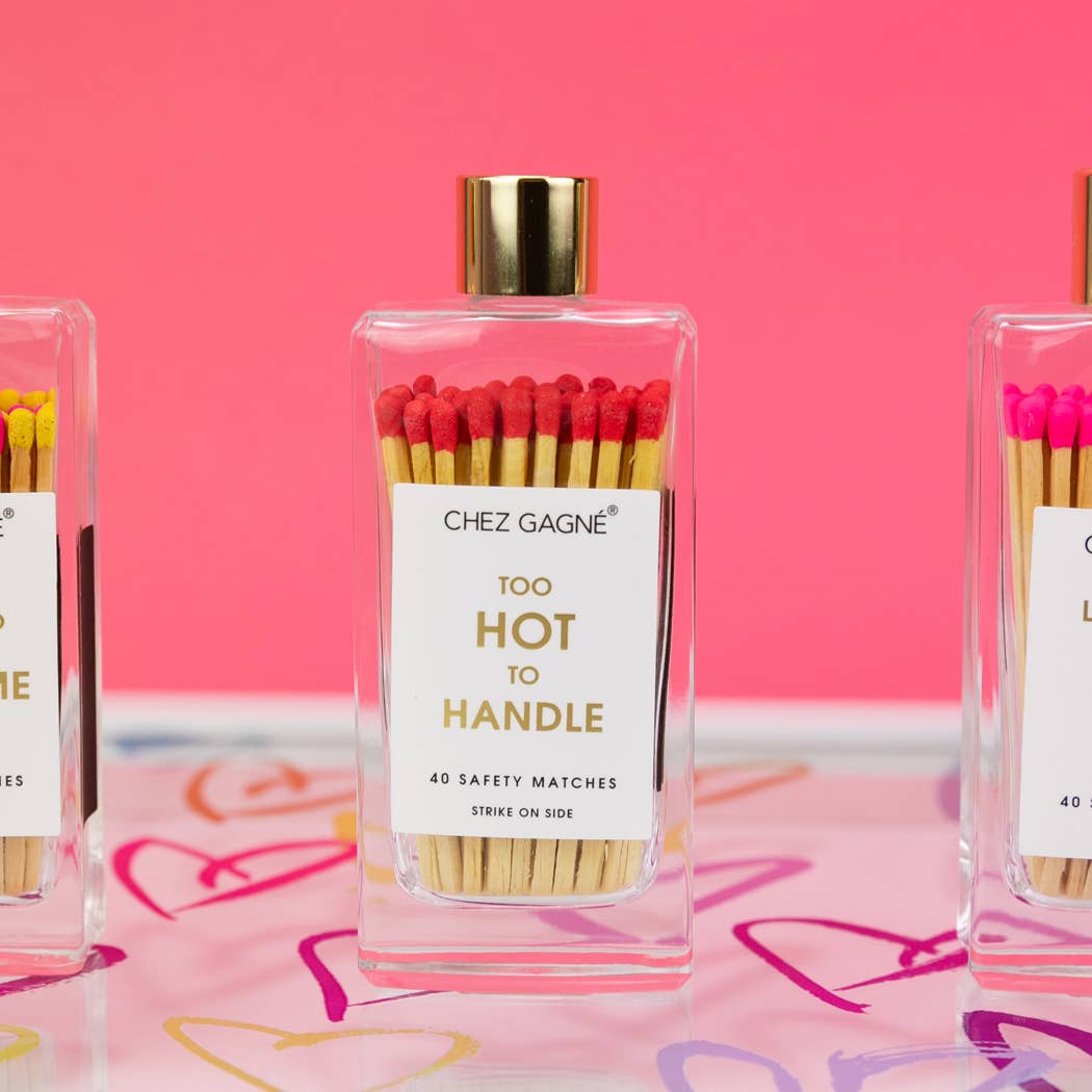 Too Hot To Handle - Glass Bottle Safety Matches