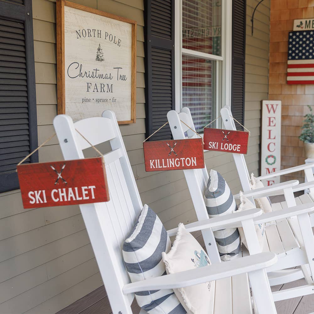 Wisp Ski Hanging Sign