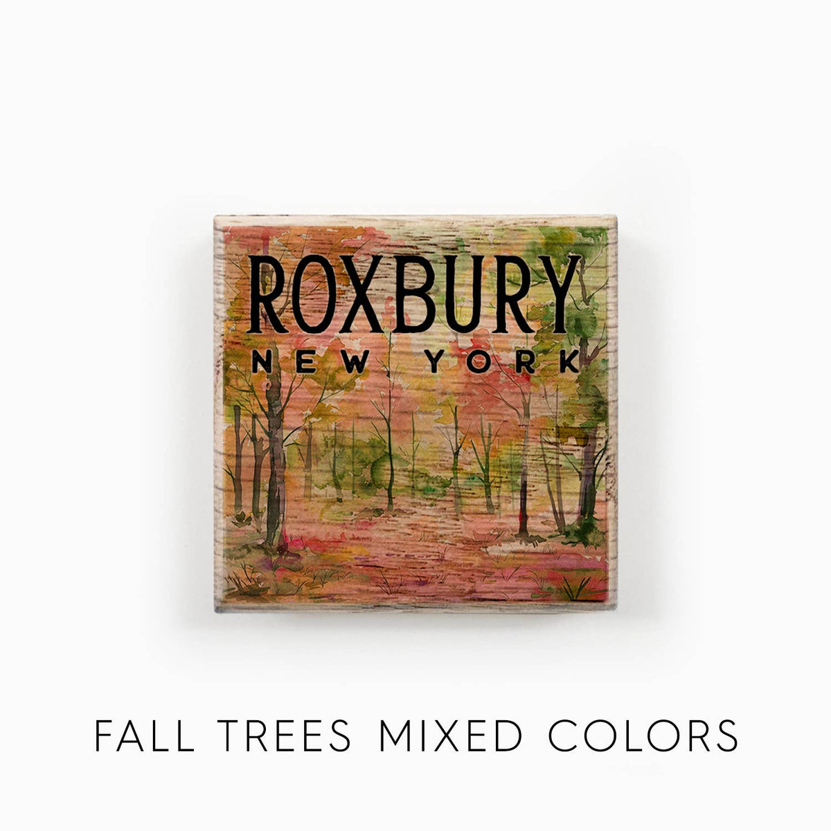 Watercolor Printed Wood Magnets