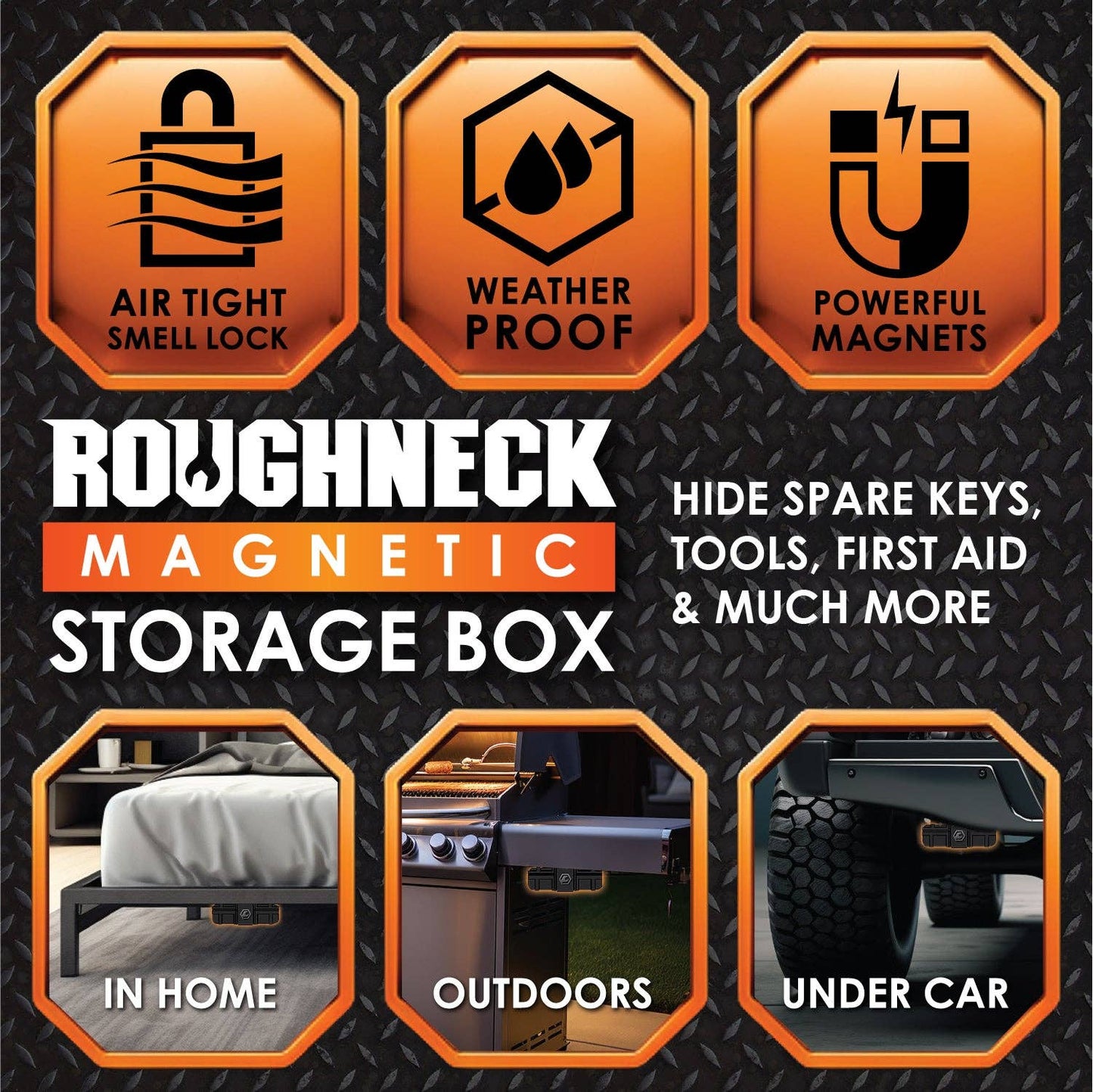 Smell Proof Magnetic Storage Box