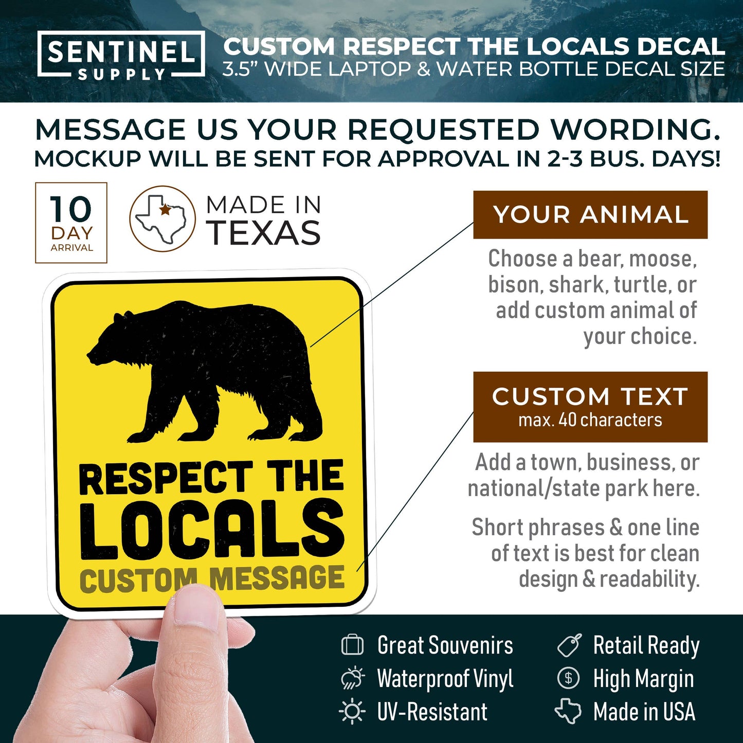 DCL Respect the Locals Sticker