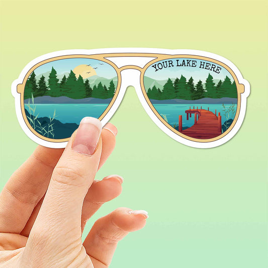 DCL Lake Sunglasses Sticker