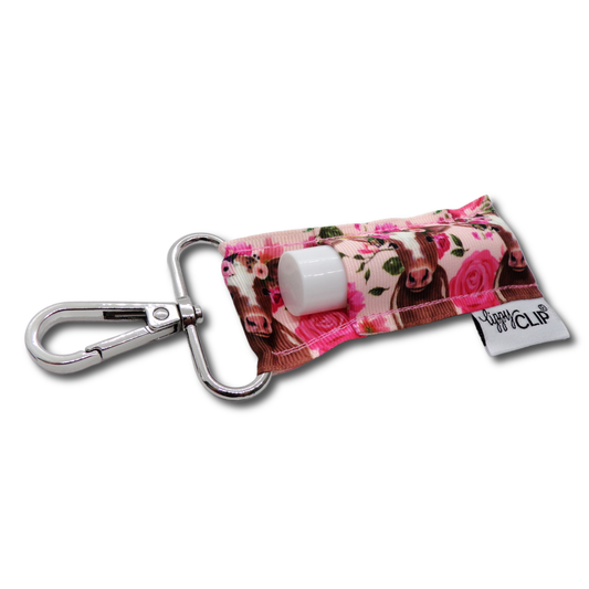 LippyClip Lip Balm Holder Floral Cow