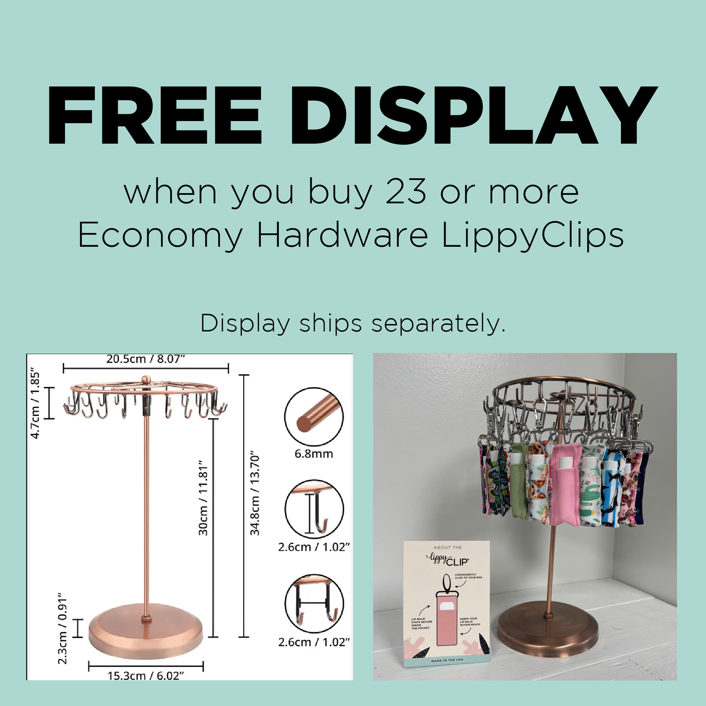 LippyClip Lip Balm Holder Floral Cow