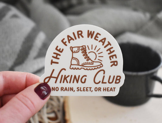 Wild North Co - Hiking Club Sticker