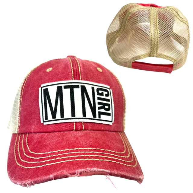 MOUNTAIN GIRL |DISTRESSED Hat