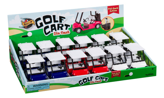 Pull-Back Golf Cart-Toy Car, Die Cast