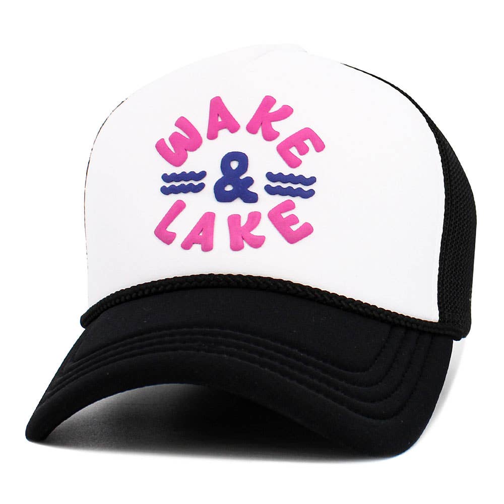 WAKE LAKE Mesh Back Trucker Hat