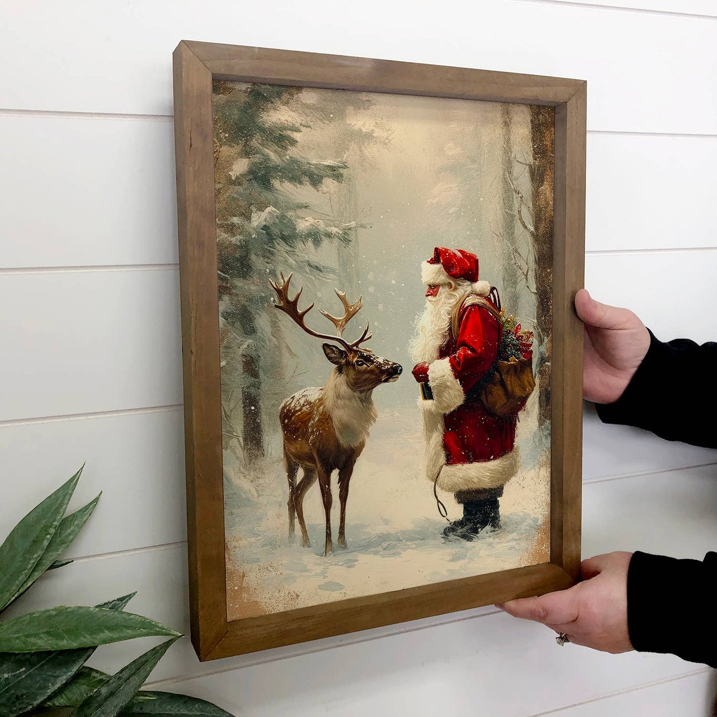 Santa Claus and Reindeer