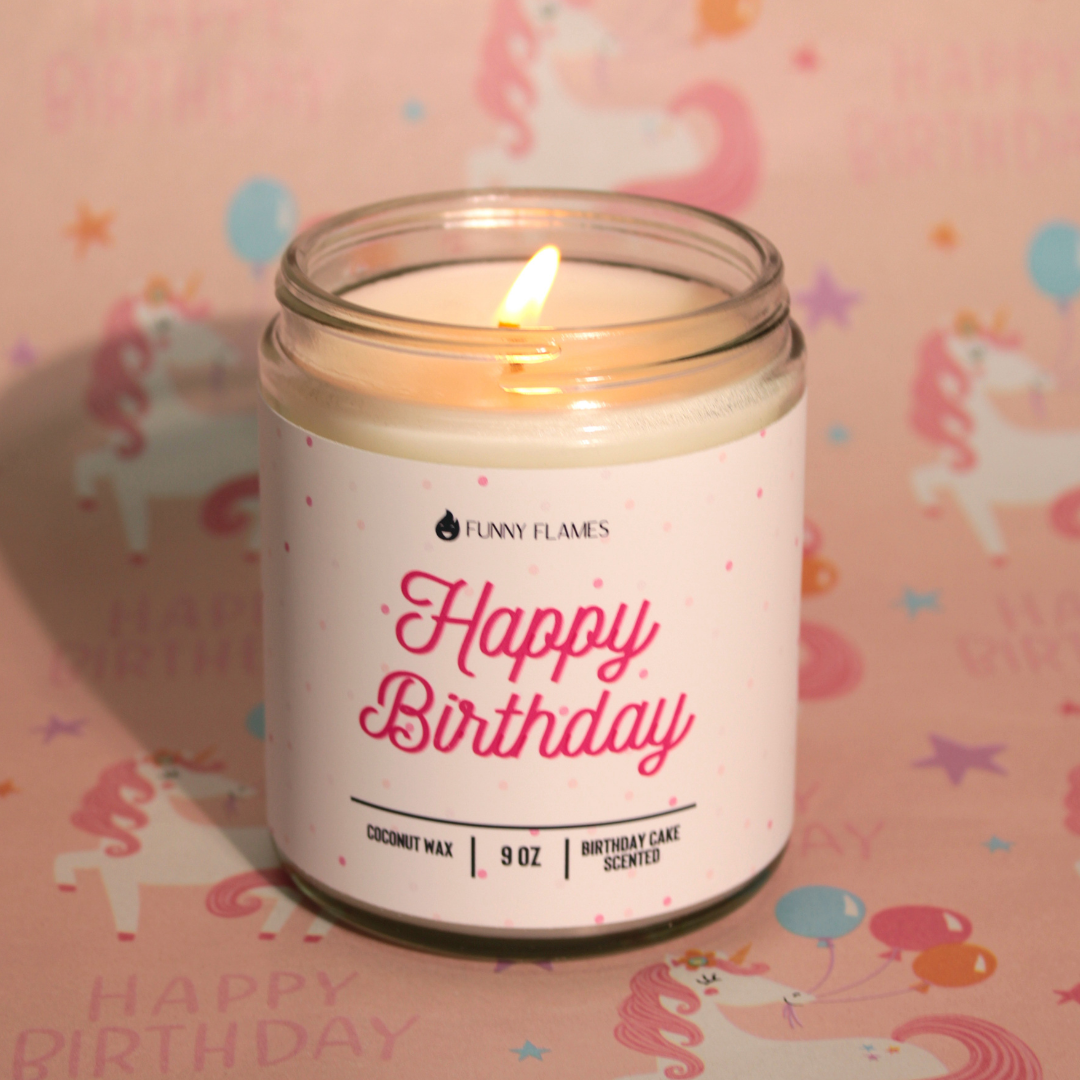 Happy Birthday- Birthday Cake Candle