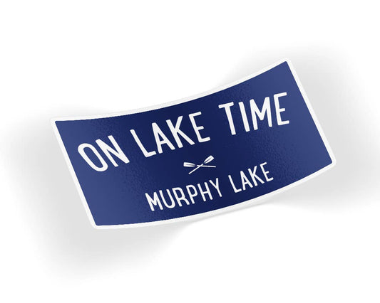 On Lake Time Sticker
