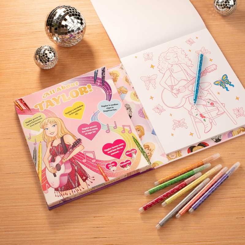 Sparkle with Taylor A Glitter Coloring Kit